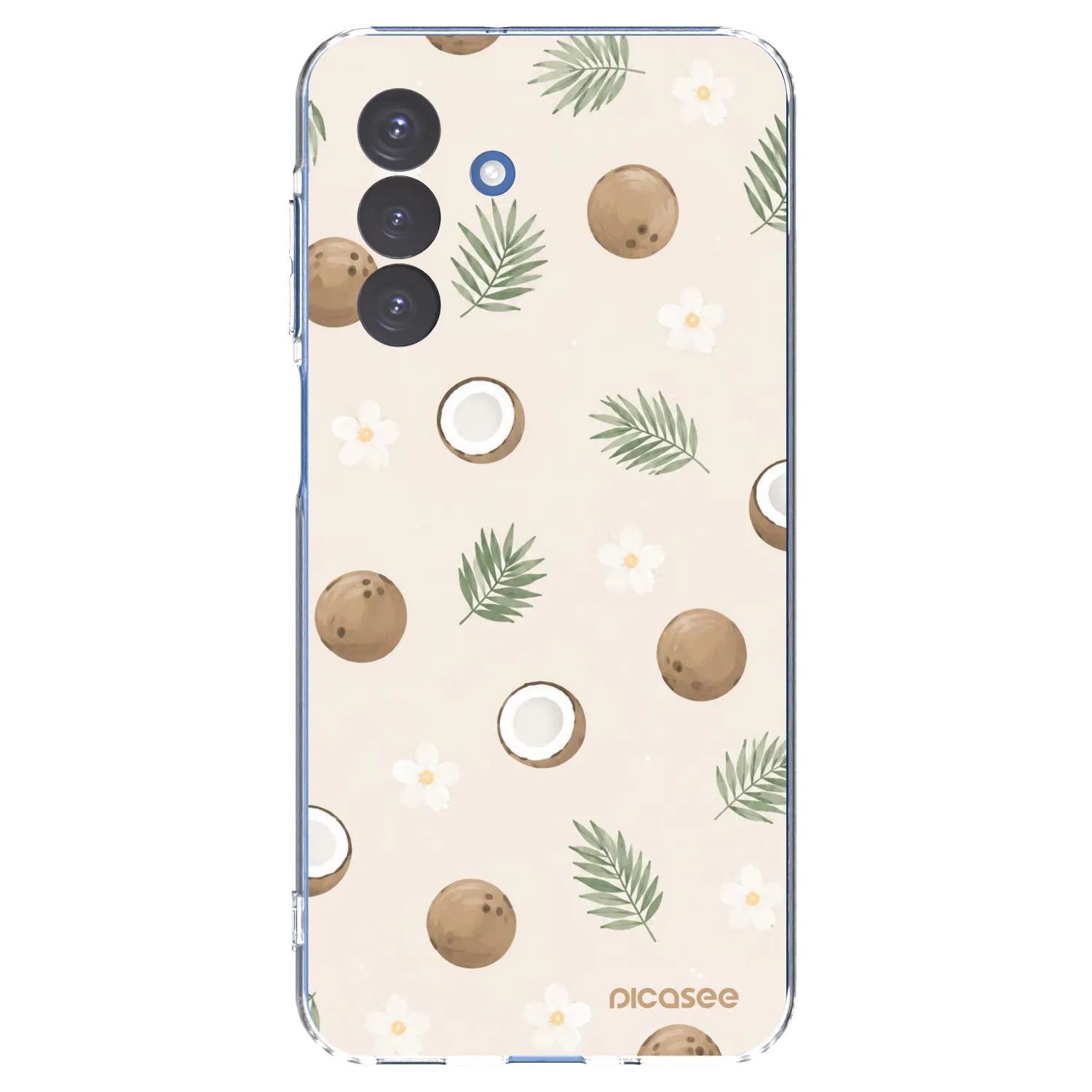 Picasee silikonowe przeźroczyste etui na Samsung Galaxy A17 5G - Coconut Breeze