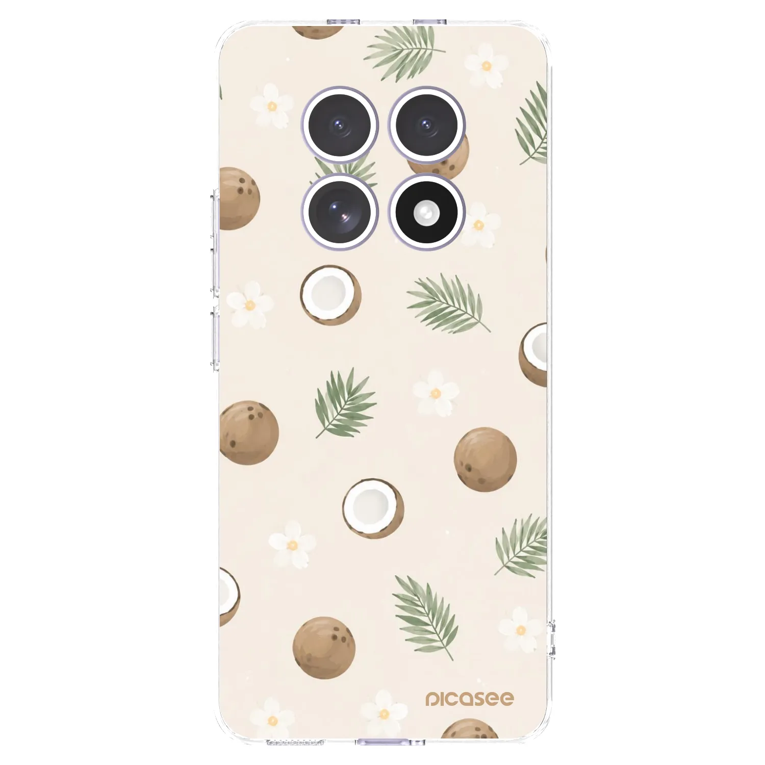 Picasee silikonowe przeźroczyste etui na Xiaomi Redmi Note 15 4G - Coconut Breeze