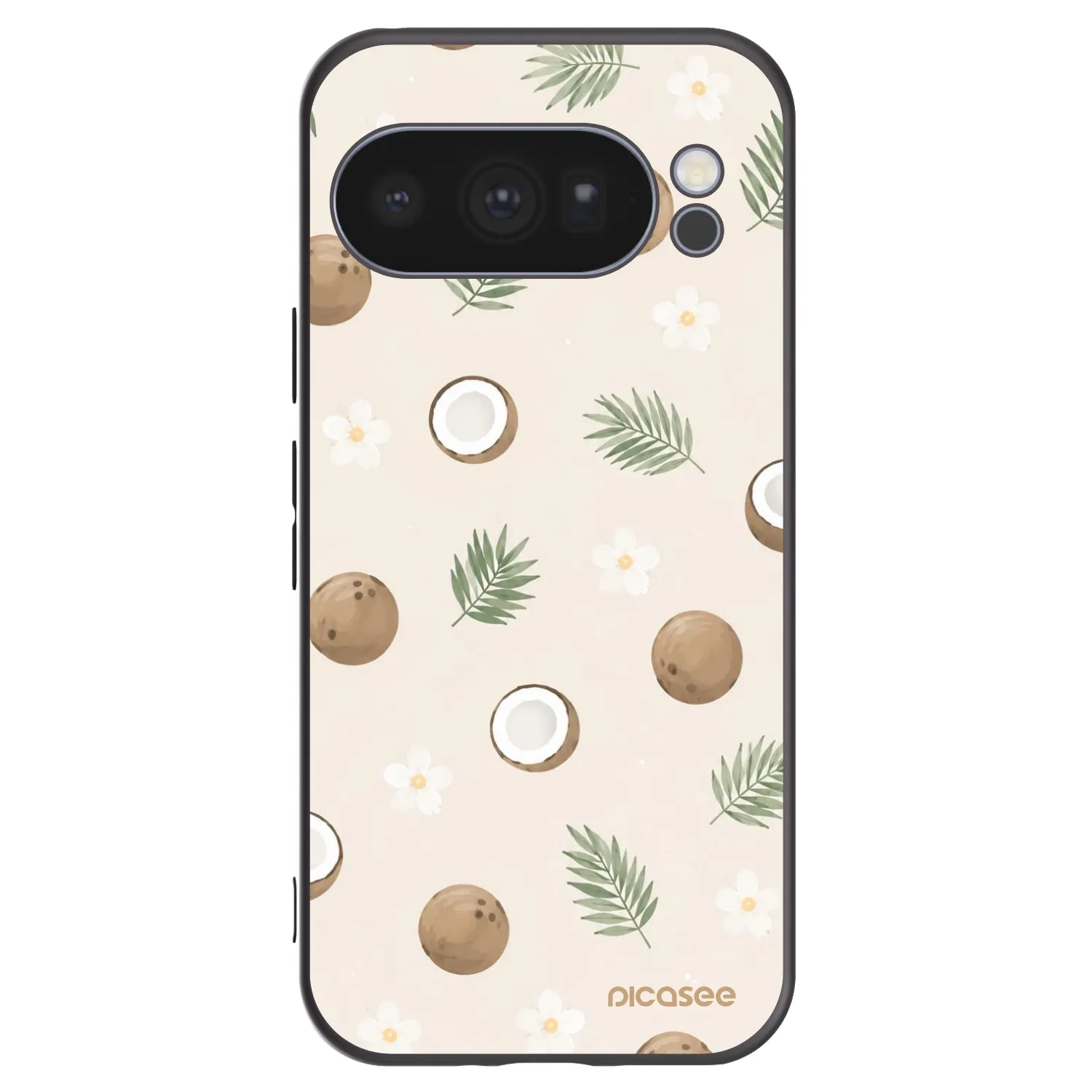 Picasee silikonowe czarne etui na Google Pixel 10 Pro - Coconut Breeze