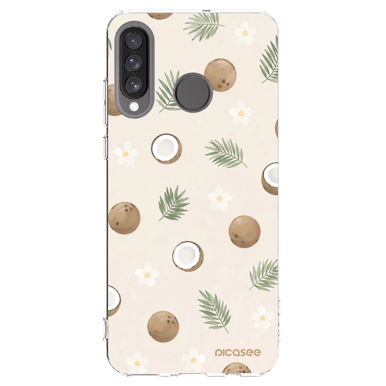 Picasee silikonowe przeźroczyste etui na Huawei P30 Lite - Coconut Breeze