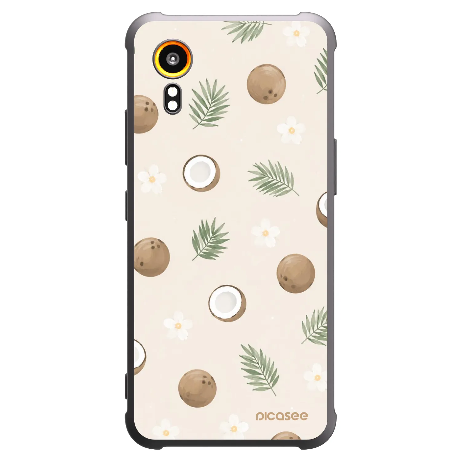 Picasee silikonowe czarne etui na Samsung Galaxy Xcover 7 - Coconut Breeze