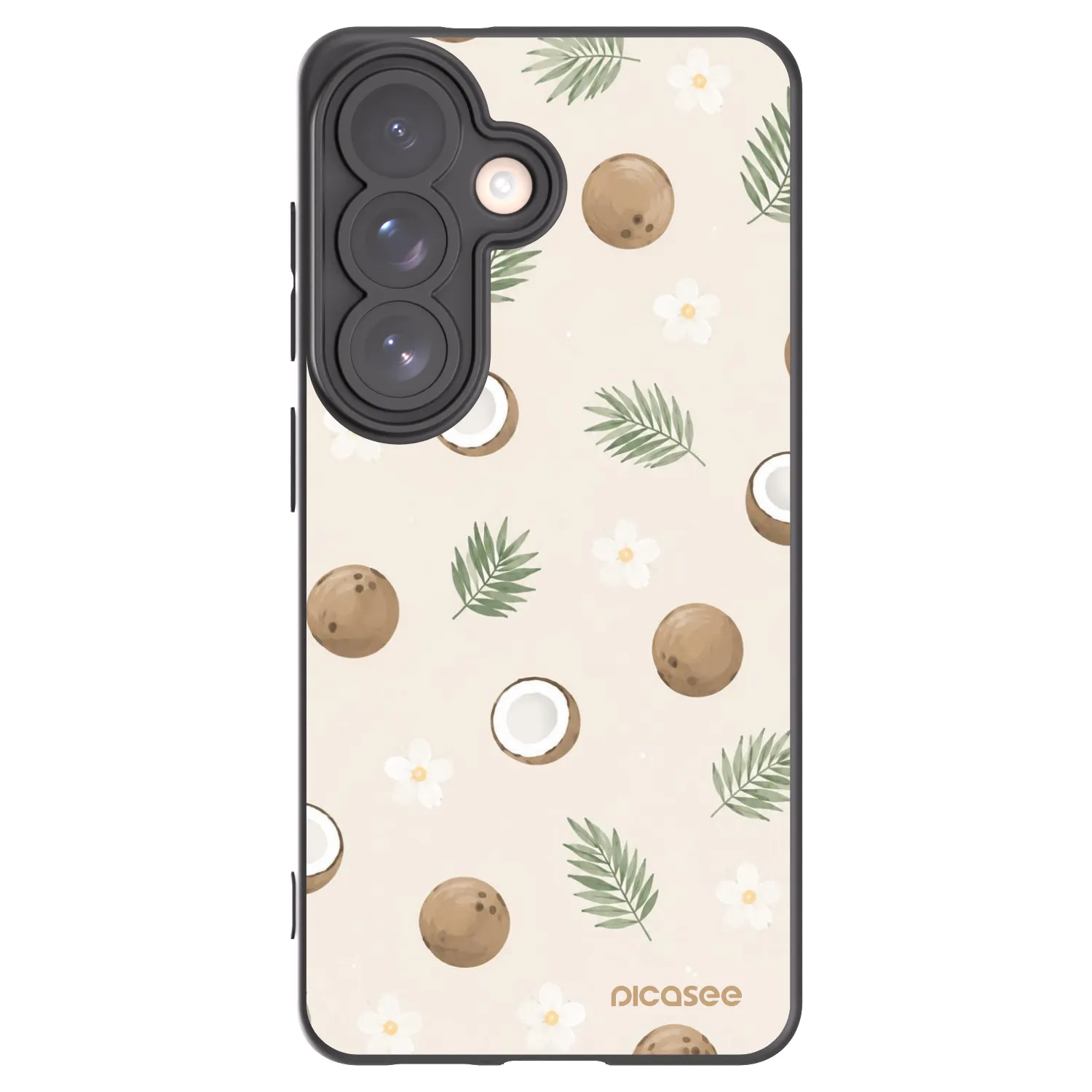 Picasee silikonowe czarne etui na Samsung Galaxy S26 - Coconut Breeze