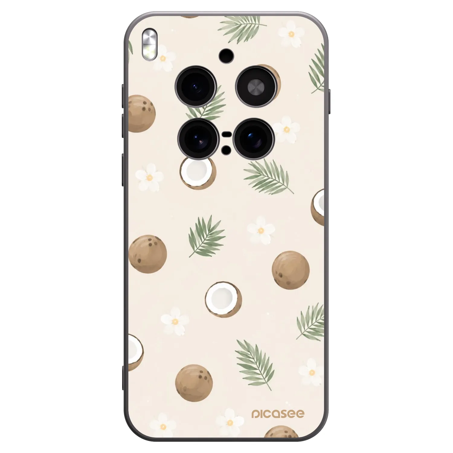 Picasee silikonowe czarne etui na Vivo X300 Pro - Coconut Breeze