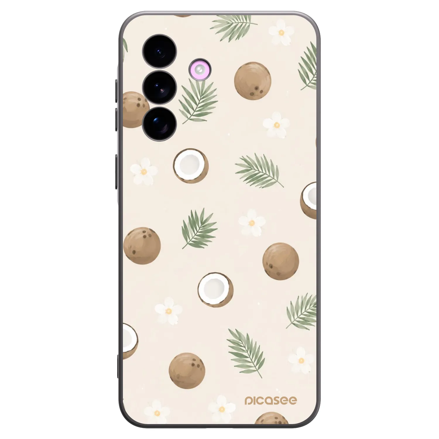 Picasee silikonowe czarne etui na Samsung Galaxy A57 5G - Coconut Breeze