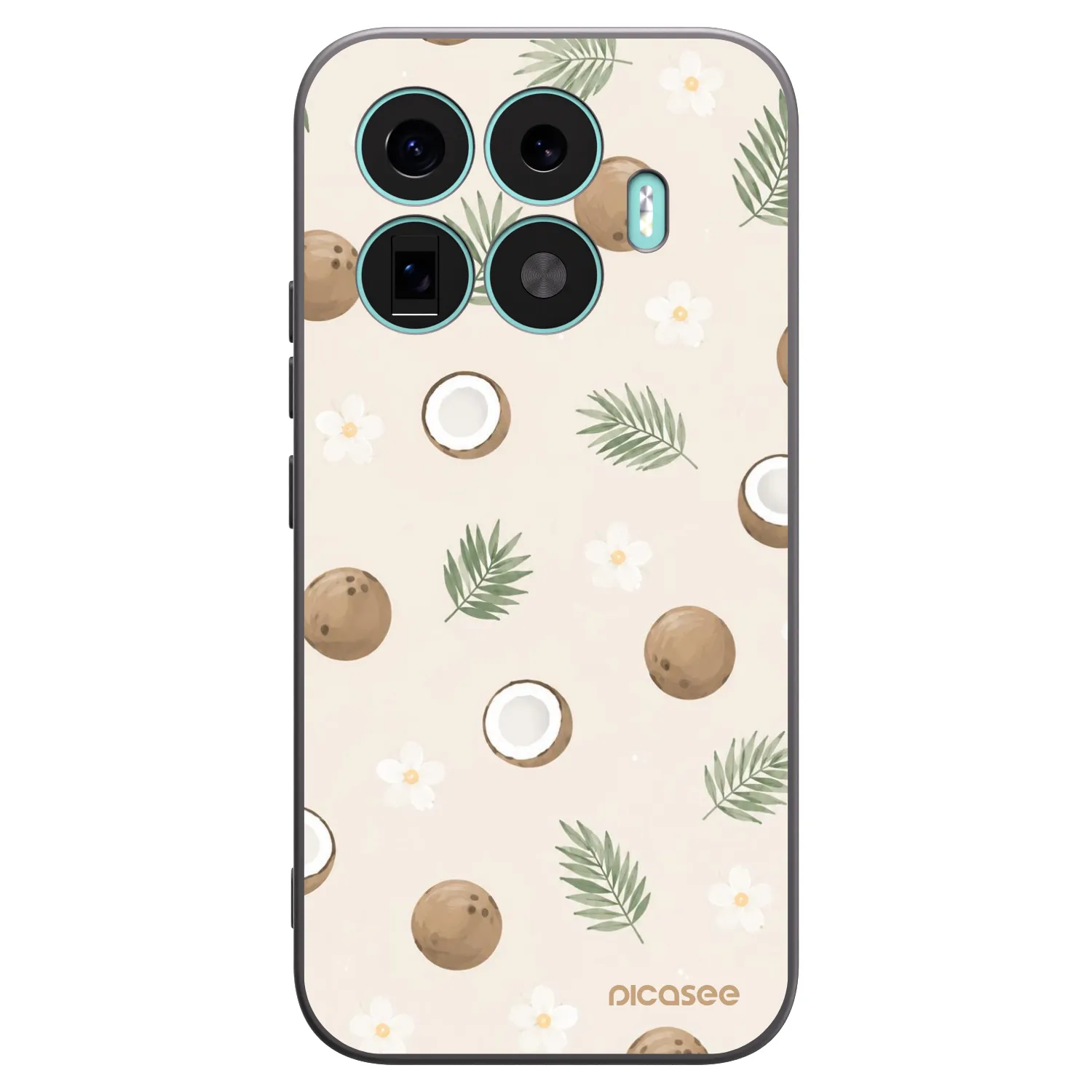 Picasee silikonowe czarne etui na Xiaomi 17T - Coconut Breeze
