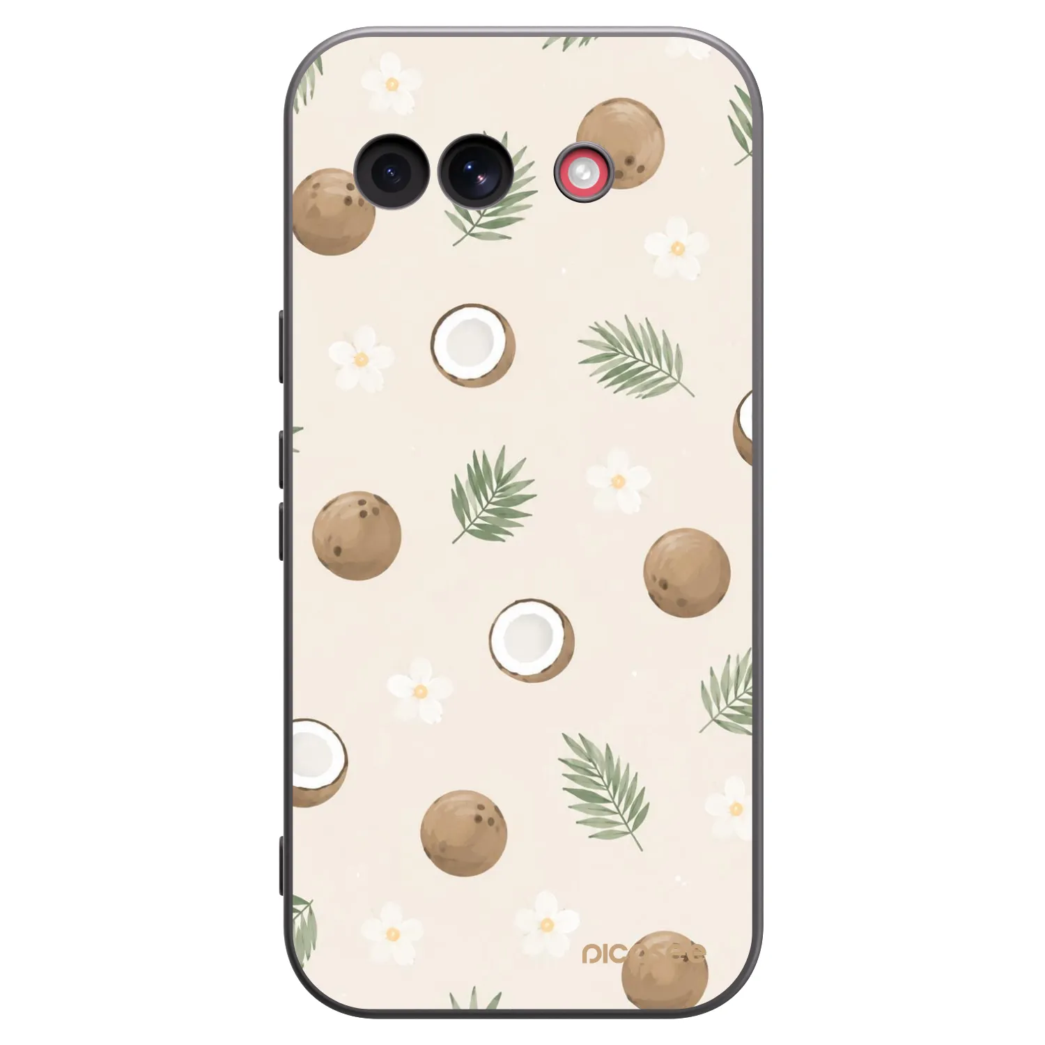 Picasee silikonowe czarne etui na Google Pixel 10a - Coconut Breeze