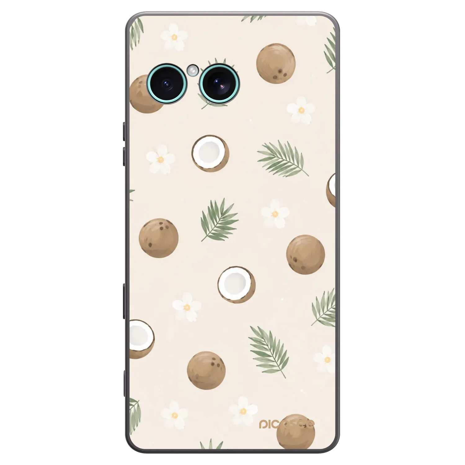 Picasee silikonowe czarne etui na Sony Xperia 10 VII - Coconut Breeze