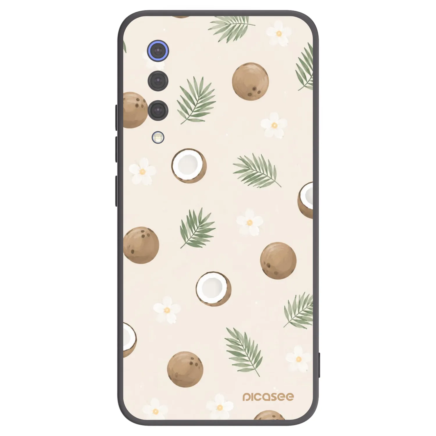 Picasee silikonowe czarne etui na Xiaomi Mi 9 SE - Coconut Breeze