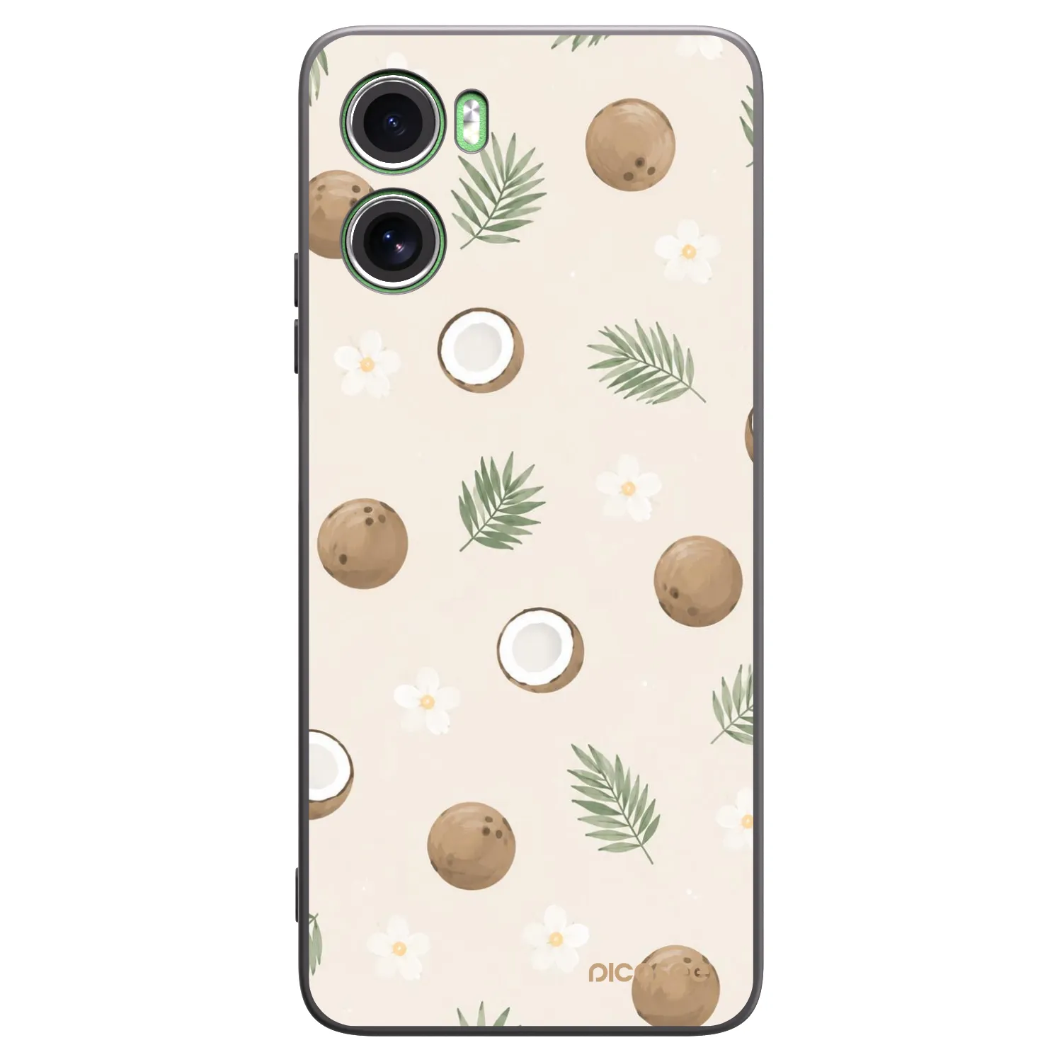 Picasee silikonowe czarne etui na Motorola Moto G06 - Coconut Breeze