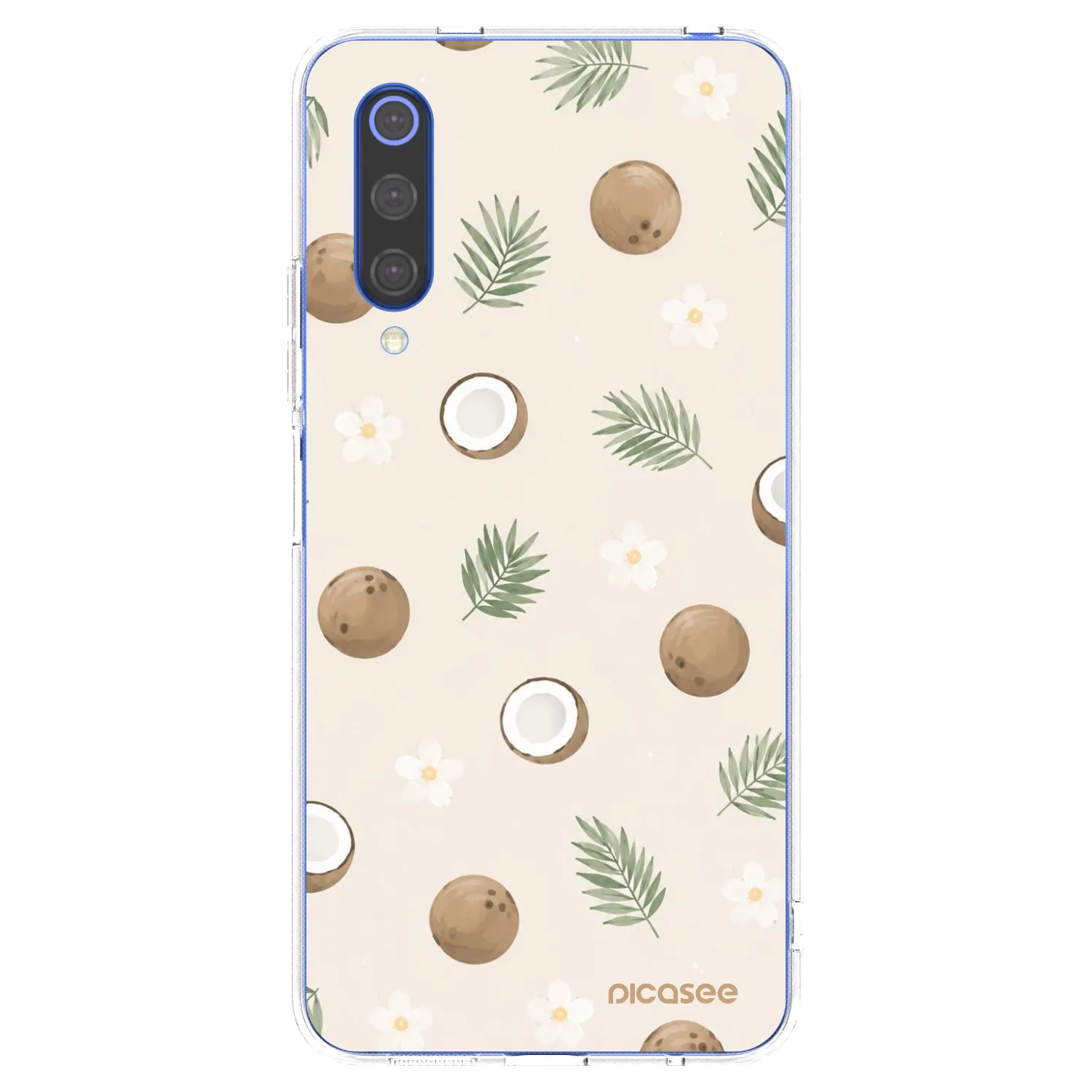 Picasee silikonowe przeźroczyste etui na Xiaomi Mi 9 SE - Coconut Breeze