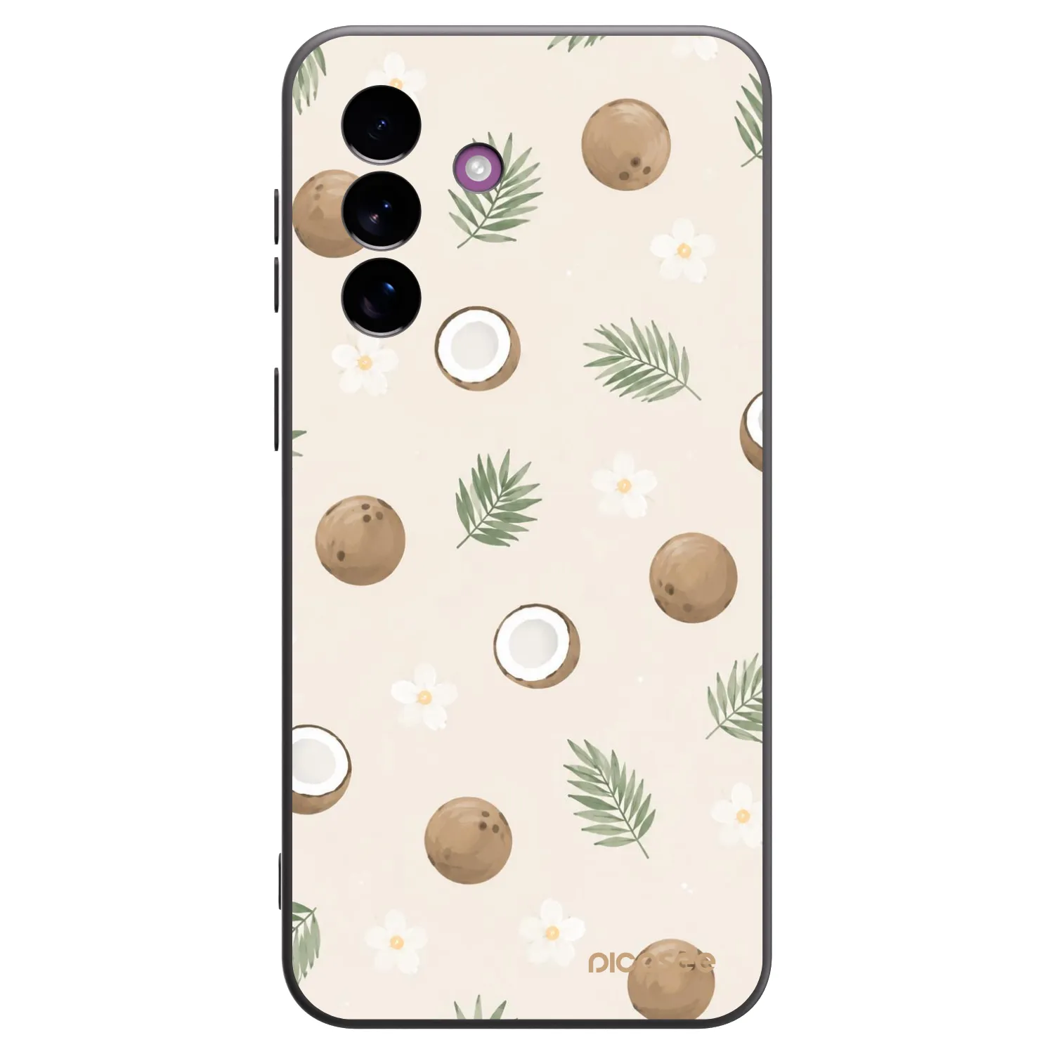 Picasee silikonowe czarne etui na Samsung Galaxy A37 - Coconut Breeze