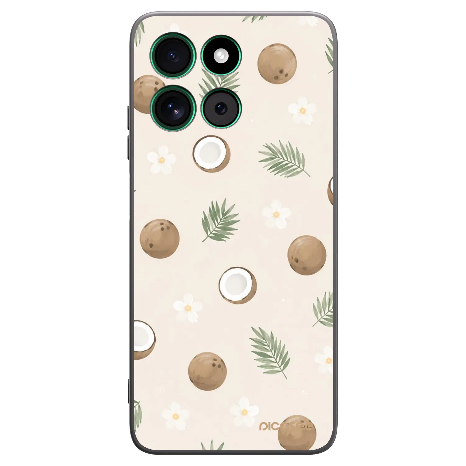 Picasee silikonowe czarne etui na Motorola Moto G57 Power - Coconut Breeze
