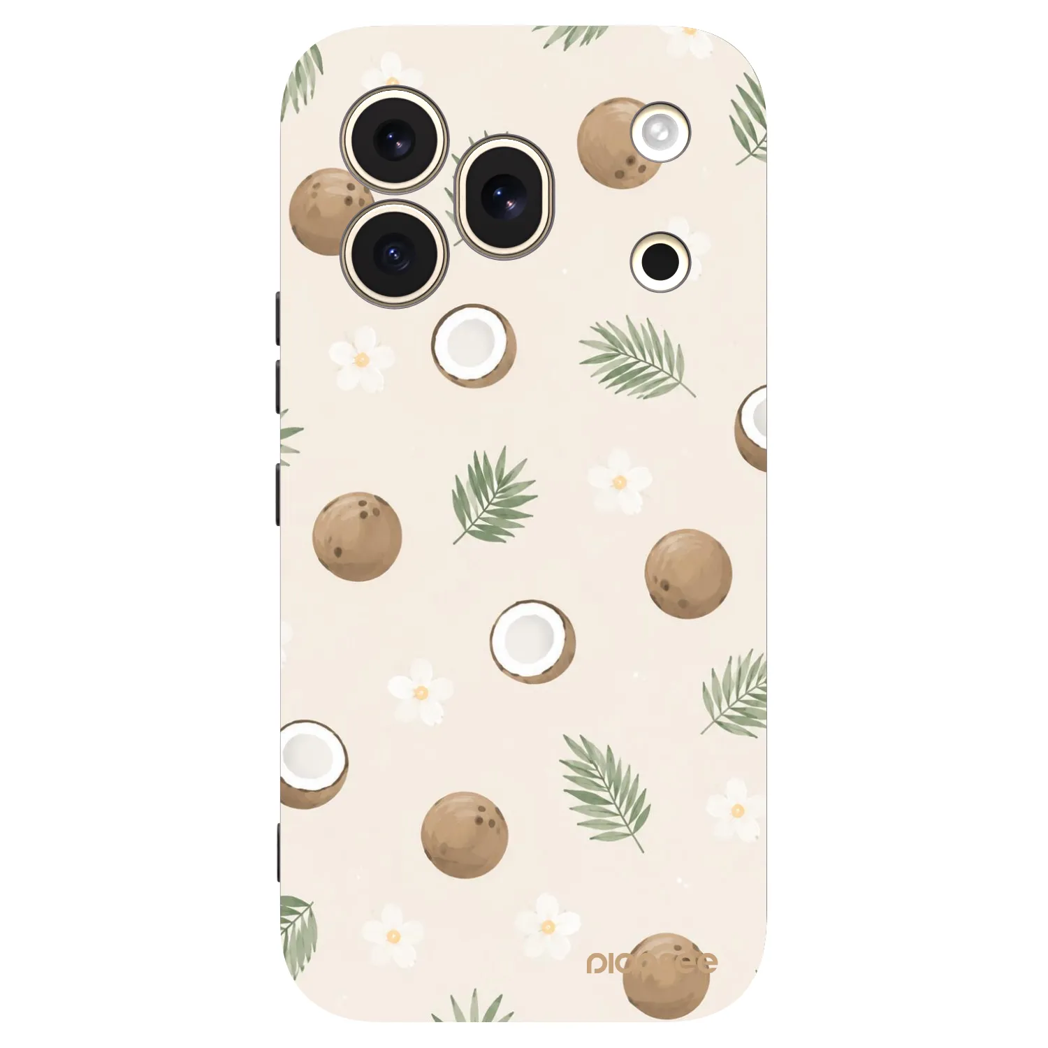 Picasee silikonowe czarne etui na Honor 600 Pro - Coconut Breeze