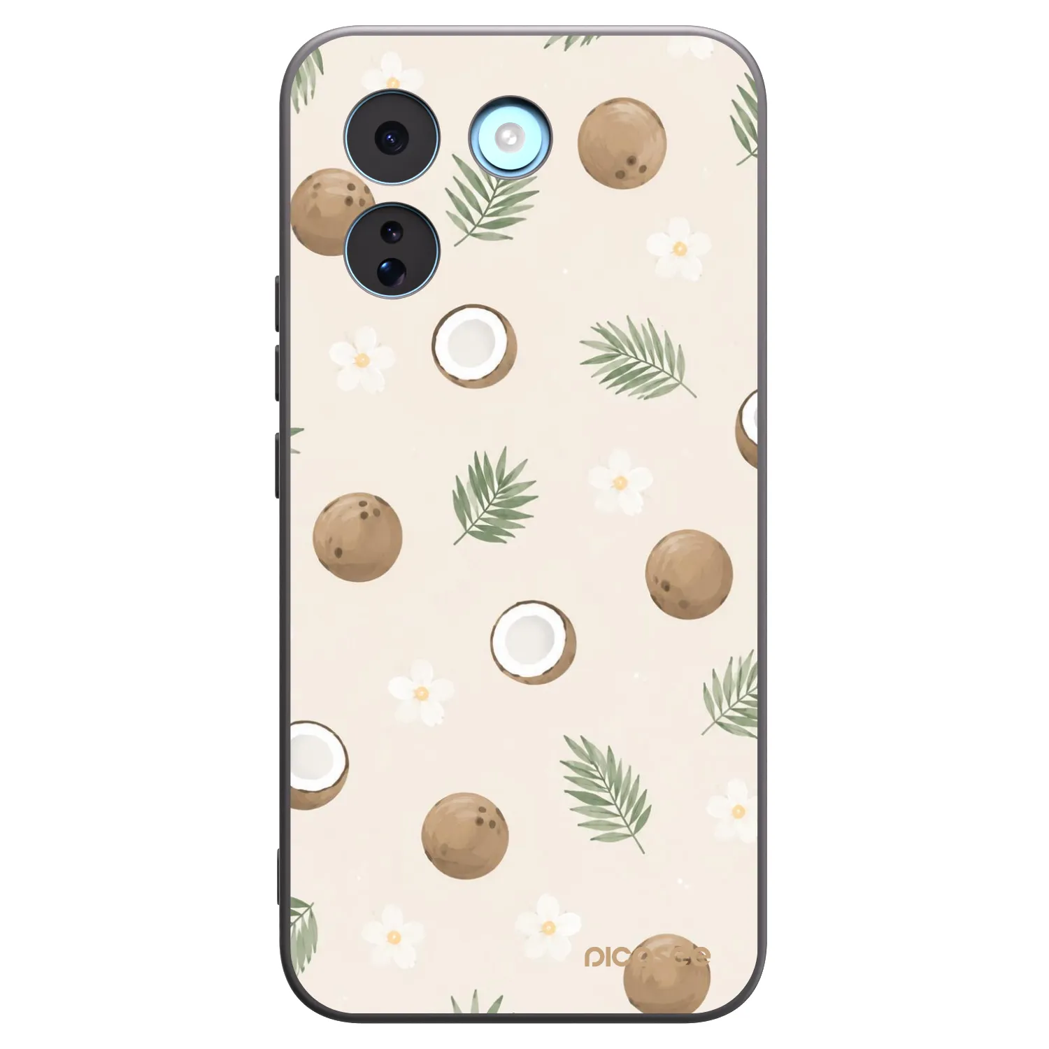 Picasee silikonowe czarne etui na Xiaomi Redmi Note 17 Pro MAX 5G - Coconut Breeze