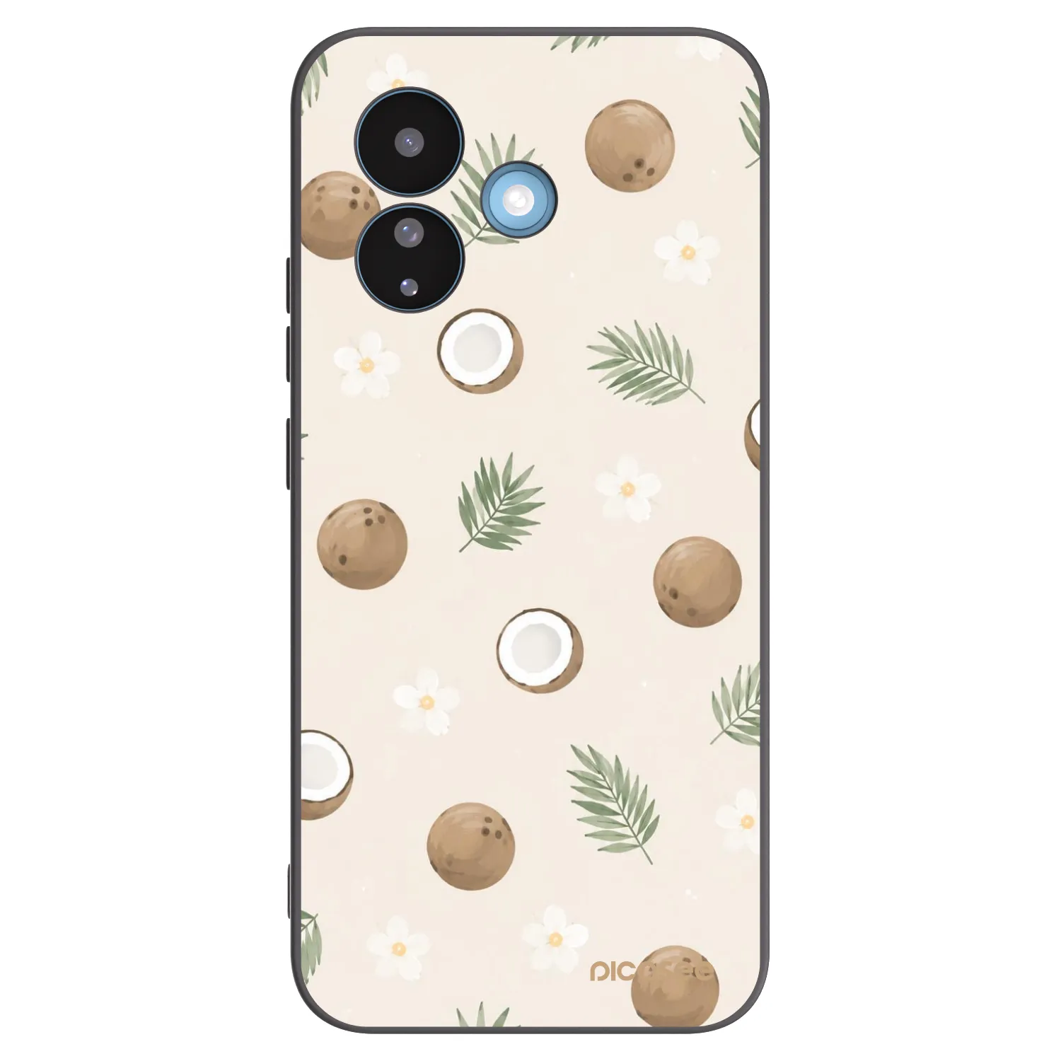 Picasee silikonowe czarne etui na Xiaomi Redmi Note 17 Pro 5G - Coconut Breeze