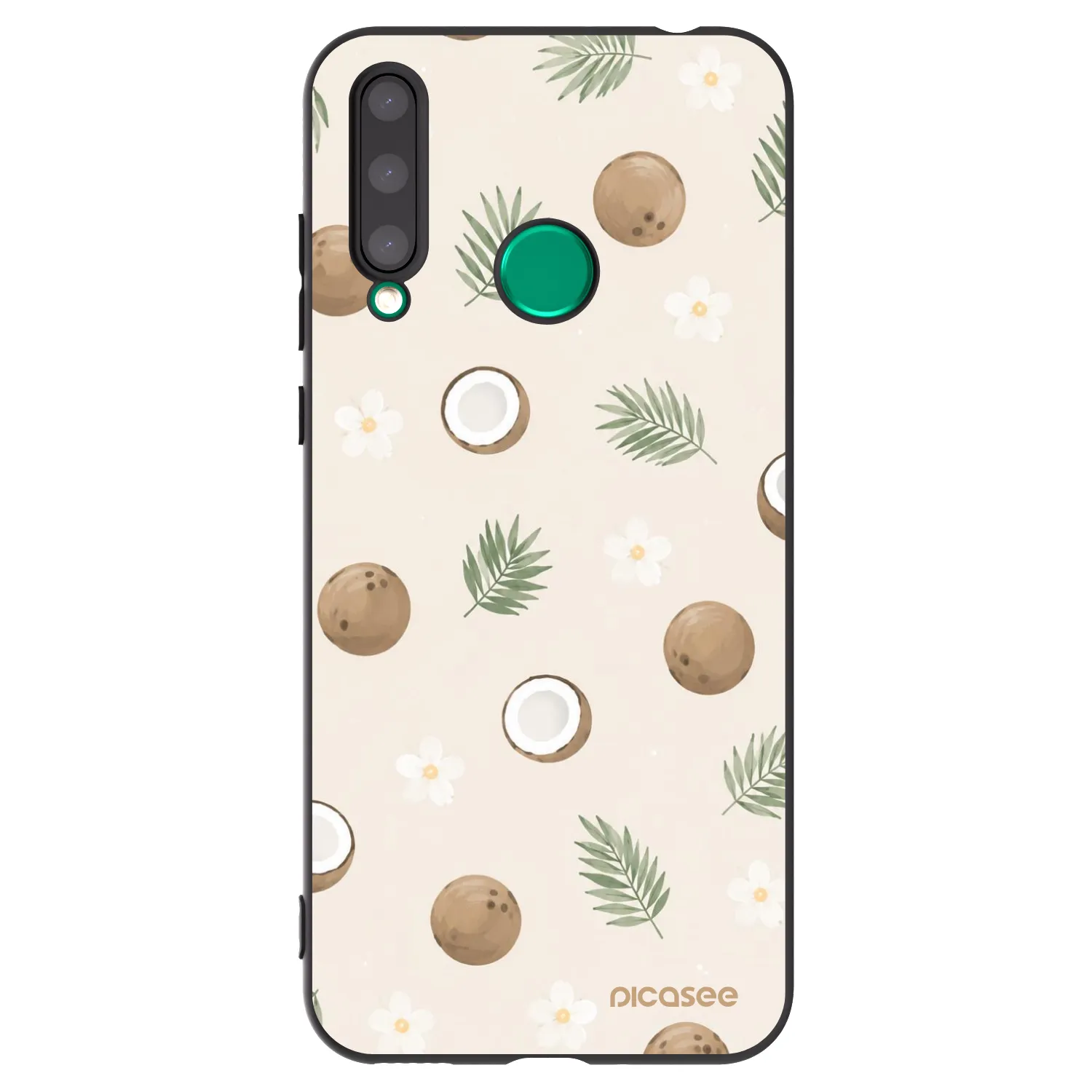 Picasee silikonowe czarne etui na Honor 20 Lite - Coconut Breeze