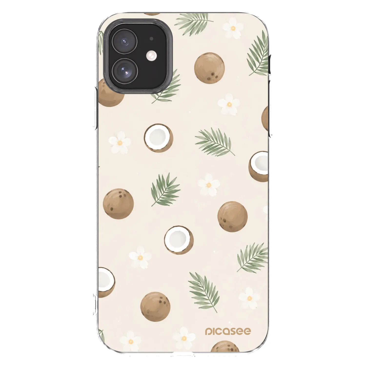 Picasee silikonowe przeźroczyste etui na Apple iPhone 11 - Coconut Breeze