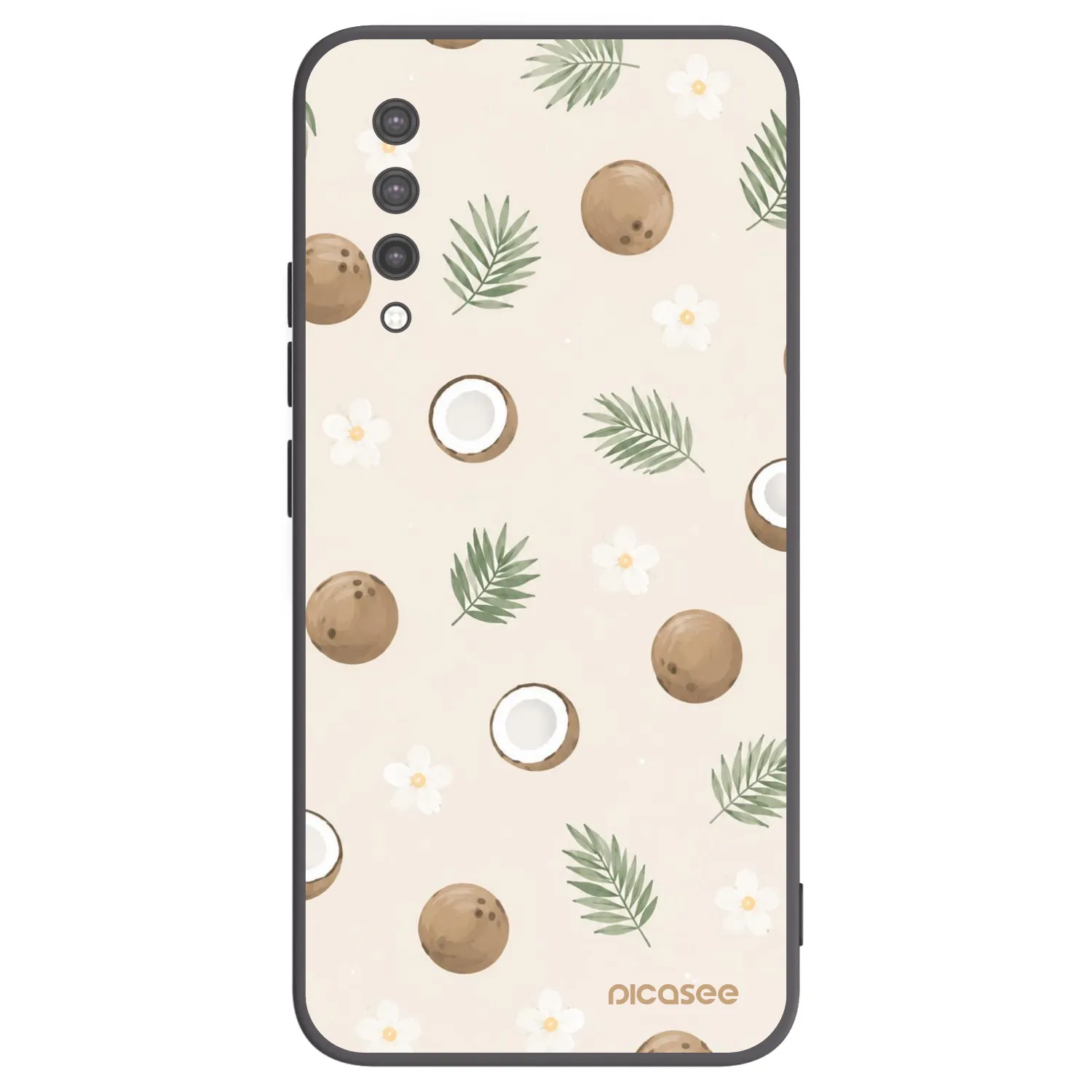 Picasee silikonowe czarne etui na Xiaomi Mi 9 Lite - Coconut Breeze