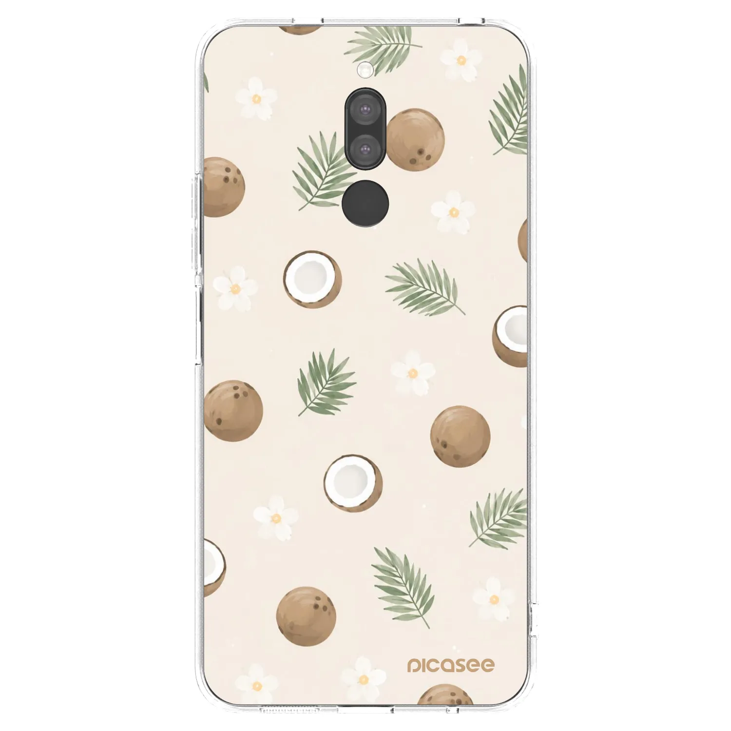 Picasee silikonowe przeźroczyste etui na Xiaomi Redmi 8 - Coconut Breeze