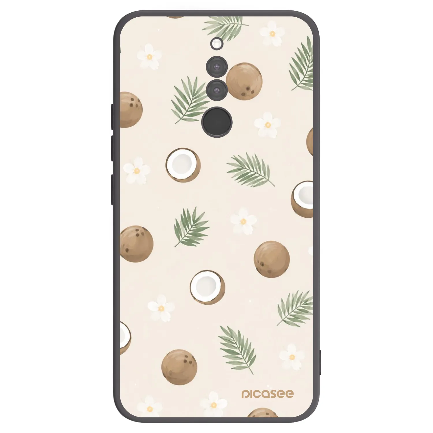 Picasee silikonowe czarne etui na Xiaomi Redmi 8 - Coconut Breeze