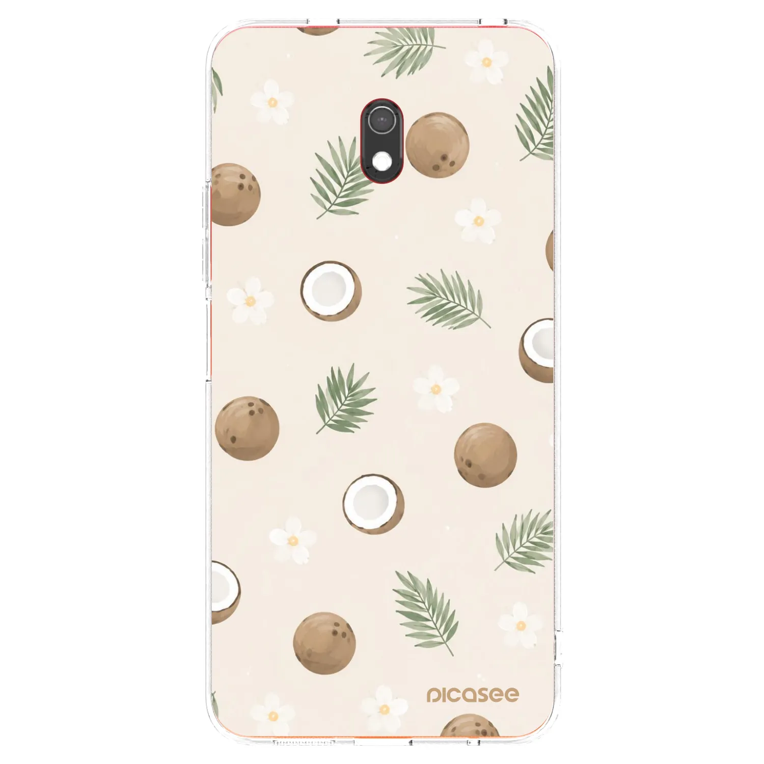 Picasee silikonowe przeźroczyste etui na Xiaomi Redmi 8A - Coconut Breeze