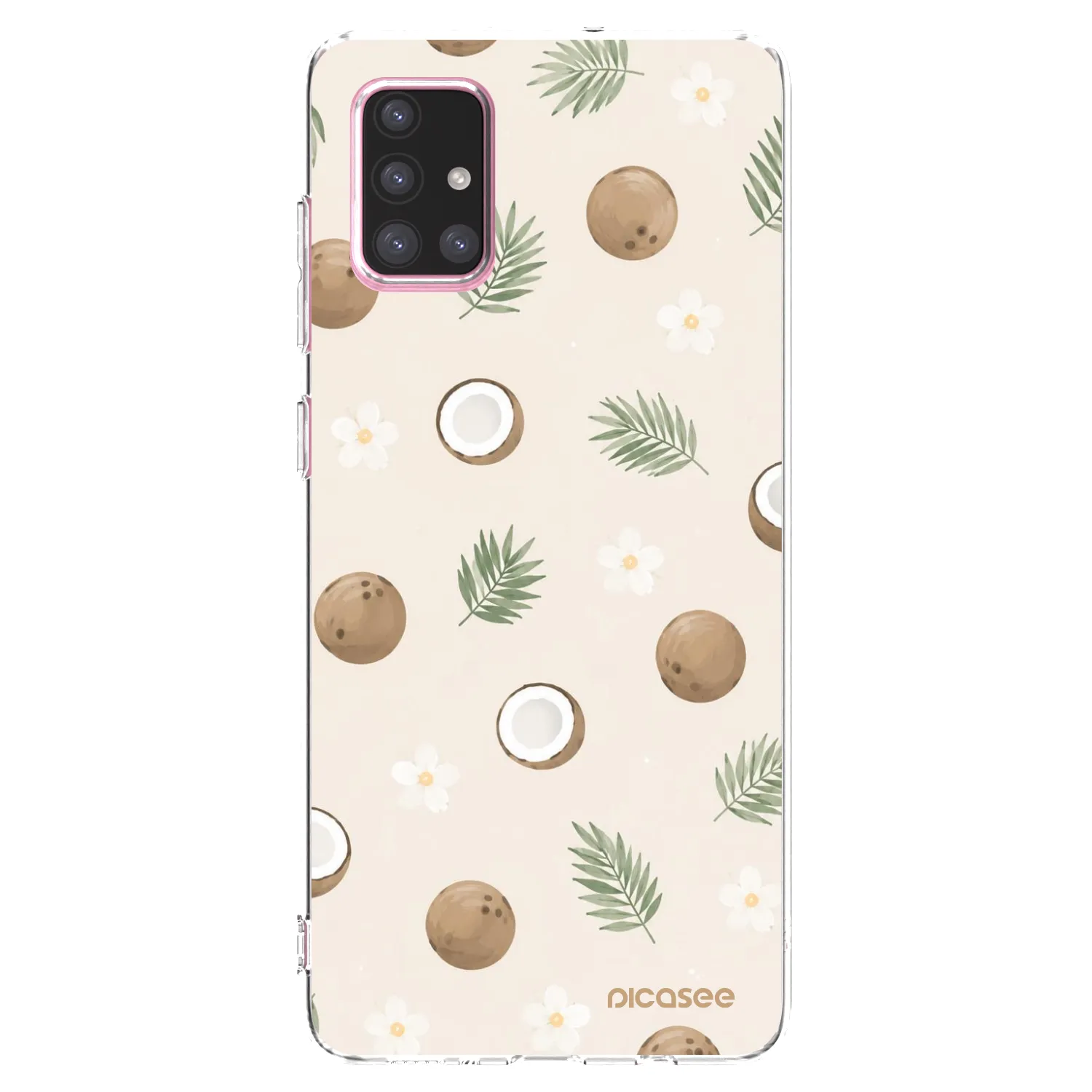 Picasee silikonowe przeźroczyste etui na Samsung Galaxy A71 A715F - Coconut Breeze
