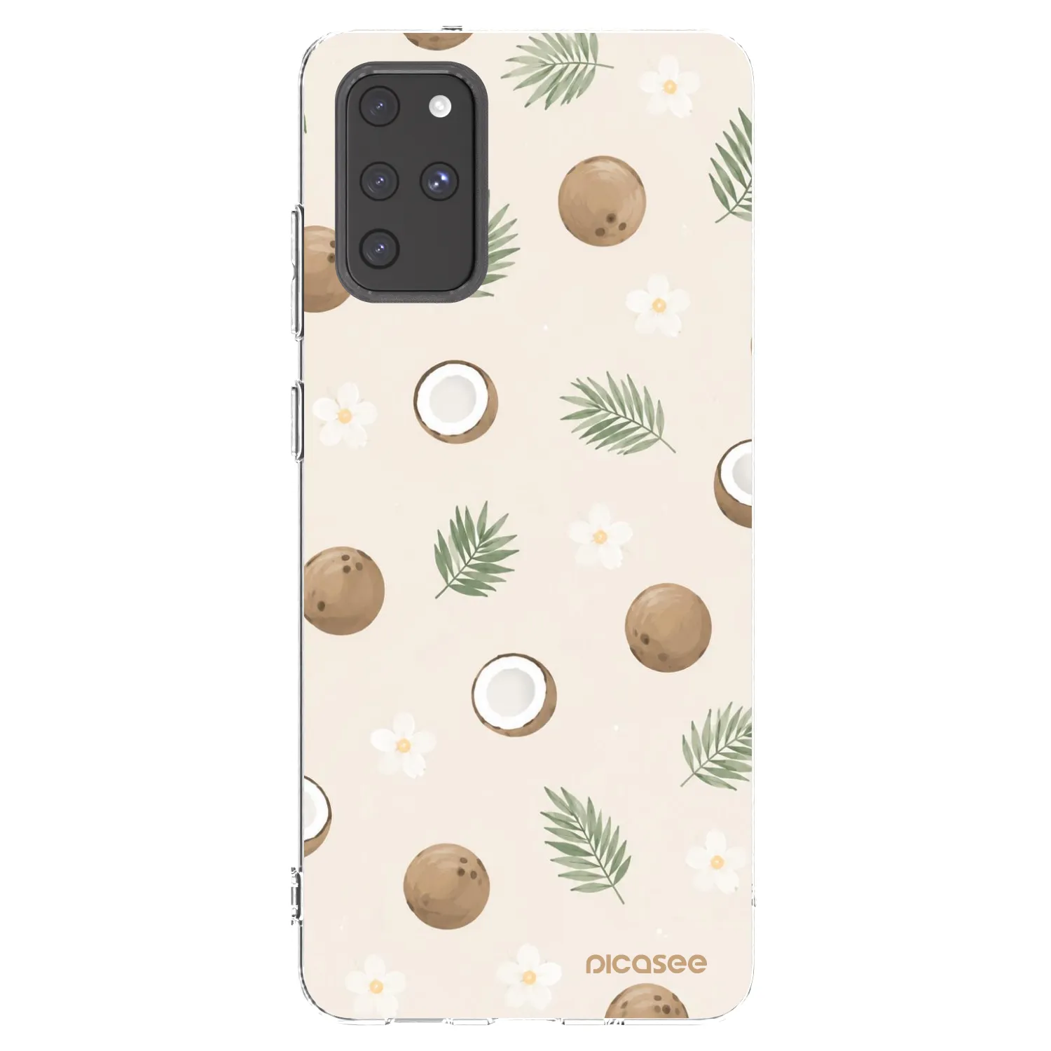 Picasee silikonowe przeźroczyste etui na Samsung Galaxy S20+ G985F - Coconut Breeze