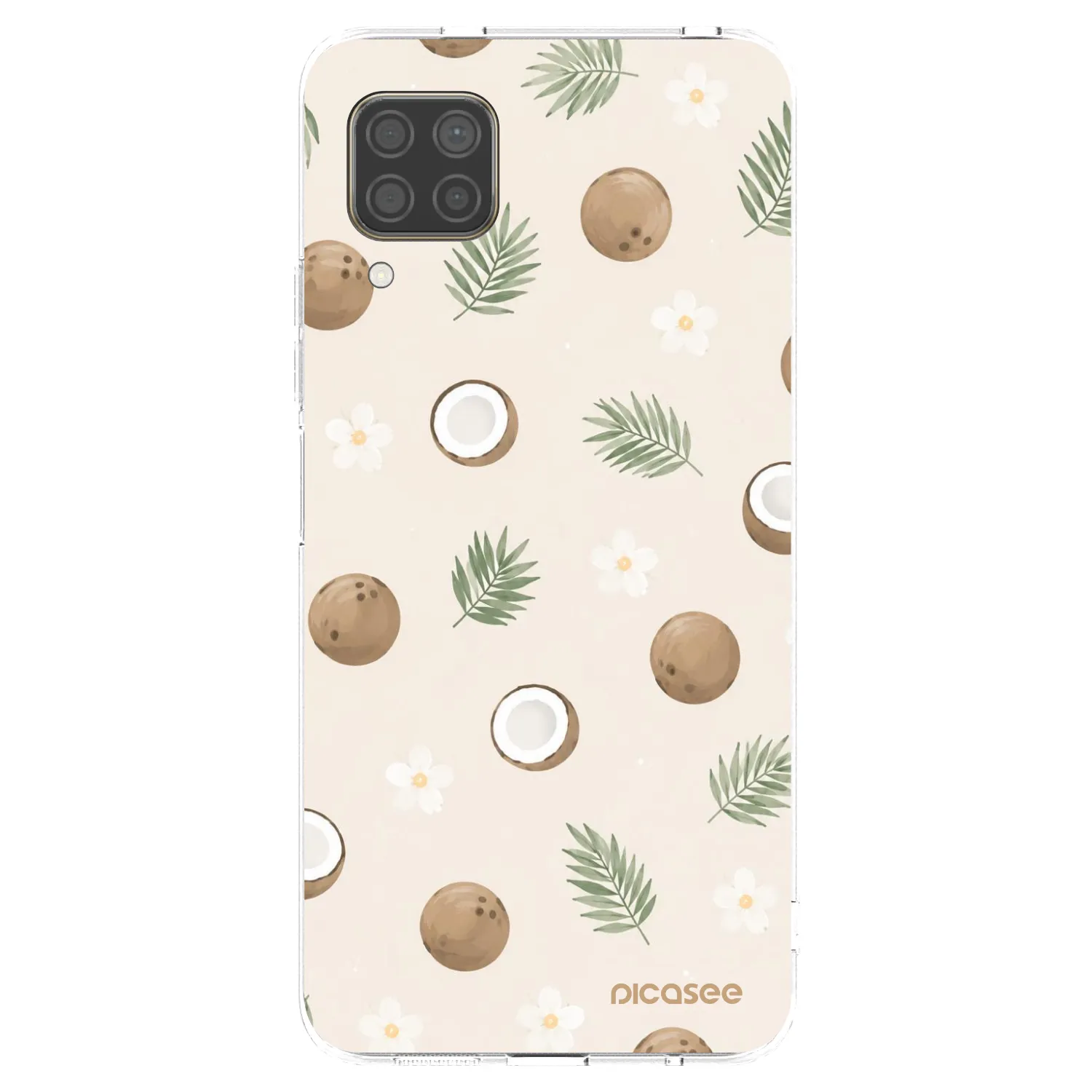 Picasee silikonowe przeźroczyste etui na Huawei P40 Lite - Coconut Breeze