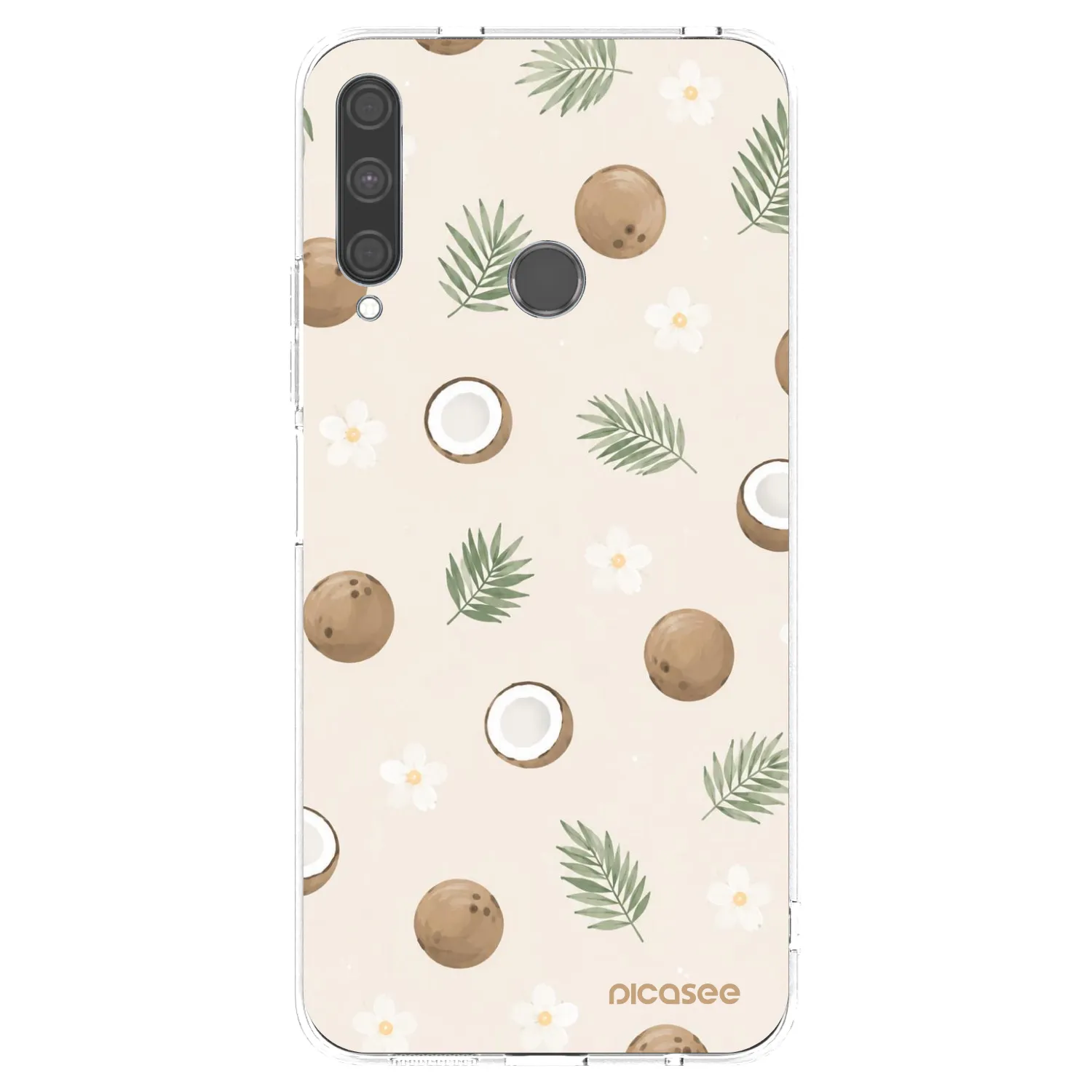 Picasee silikonowe przeźroczyste etui na Huawei P40 Lite E - Coconut Breeze