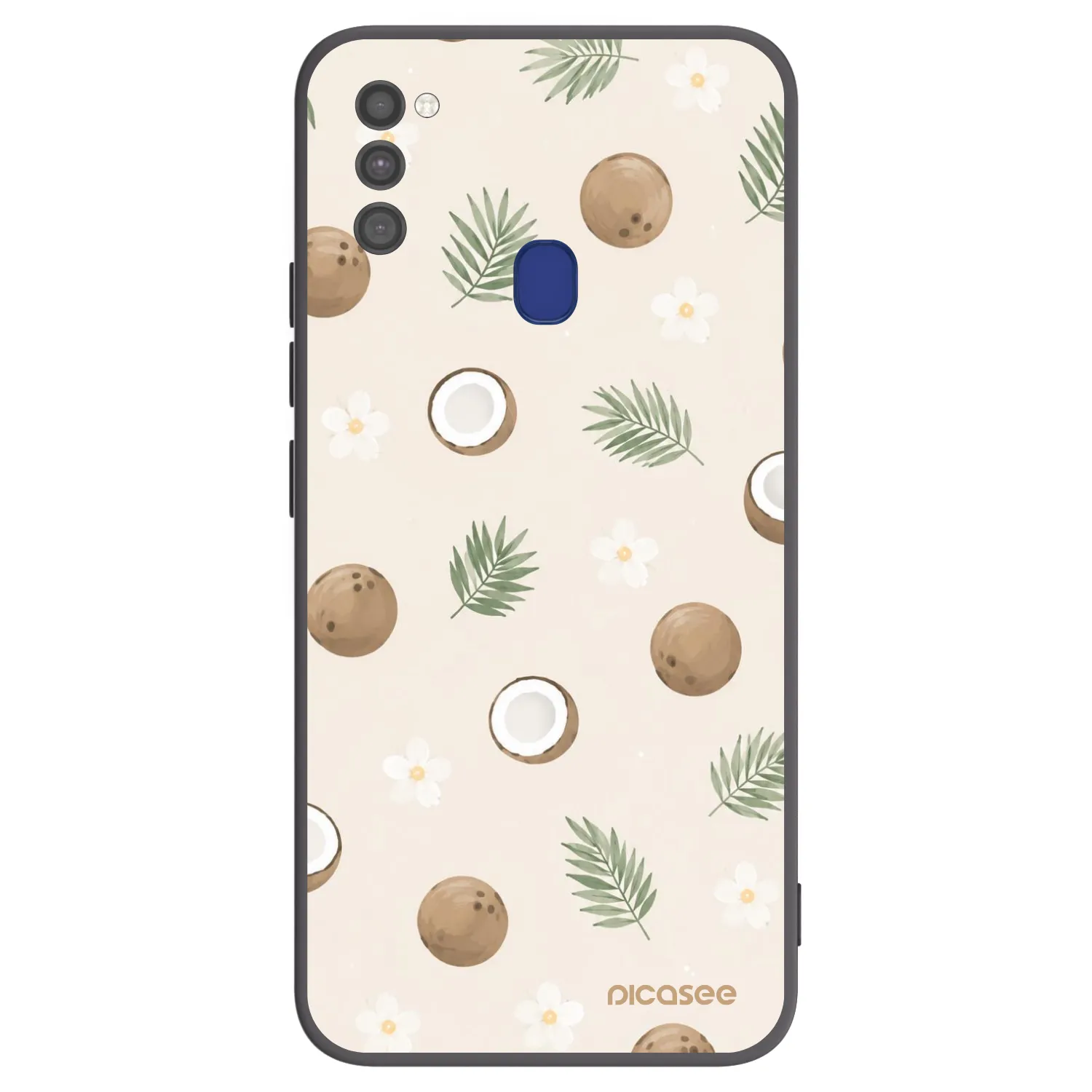 Picasee silikonowe czarne etui na Samsung Galaxy M21 M215F - Coconut Breeze