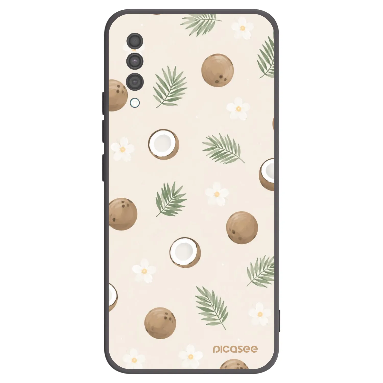 Picasee silikonowe czarne etui na Samsung Galaxy A30s A307F - Coconut Breeze