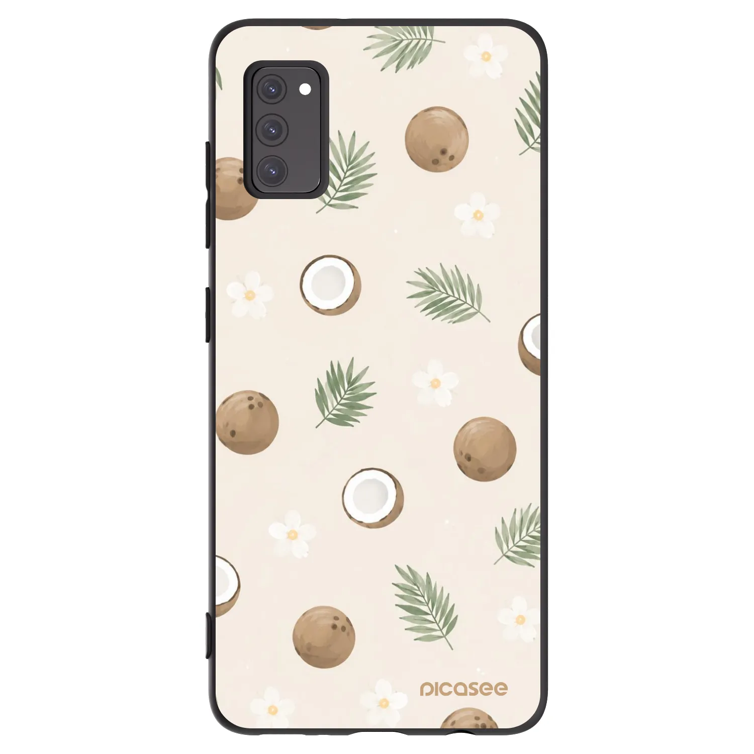 Picasee silikonowe czarne etui na Samsung Galaxy A41 A415F - Coconut Breeze