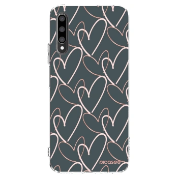 Picasee silikonowe przeźroczyste etui na Honor 9X Pro - Lots of love