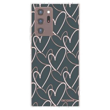 Picasee silikonowe przeźroczyste etui na Samsung Galaxy Note 20 Ultra - Lots of love