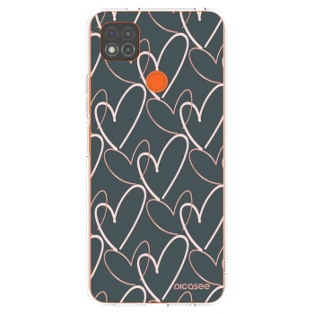 Picasee silikonowe przeźroczyste etui na Xiaomi Redmi 9C - Lots of love