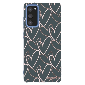 Picasee silikonowe przeźroczyste etui na Samsung Galaxy S20 FE - Lots of love