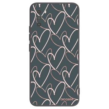 Picasee silikonowe czarne etui na Xiaomi Poco M3 - Lots of love