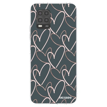 Picasee silikonowe przeźroczyste etui na Xiaomi Mi 10 Lite - Lots of love