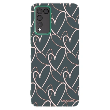 Picasee silikonowe przeźroczyste etui na Honor 10X Lite - Lots of love