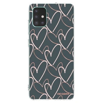 Picasee silikonowe przeźroczyste etui na Samsung Galaxy M51 M515F - Lots of love