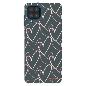 Picasee silikonowe przeźroczyste etui na Samsung Galaxy A12 A125F - Lots of love
