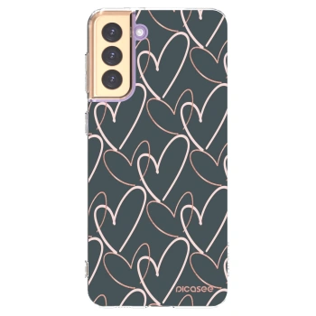 Picasee silikonowe przeźroczyste etui na Samsung Galaxy S21+ 5G G996F - Lots of love