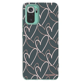 Picasee silikonowe przeźroczyste etui na Xiaomi Redmi Note 10 Pro - Lots of love