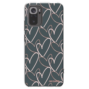 Picasee silikonowe przeźroczyste etui na Xiaomi Redmi Note 10S - Lots of love