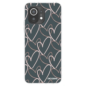 Picasee silikonowe przeźroczyste etui na Xiaomi Mi 11 - Lots of love