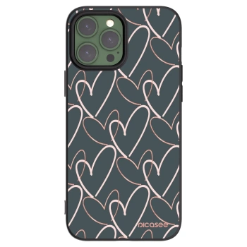 Picasee silikonowe czarne etui na Apple iPhone 13 Pro Max - Lots of love