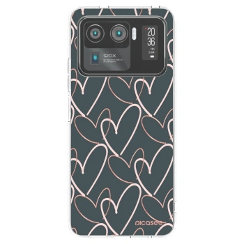 Picasee silikonowe przeźroczyste etui na Xiaomi Mi 11 Ultra - Lots of love