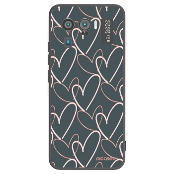Picasee silikonowe czarne etui na Xiaomi Mi 11 Ultra - Lots of love