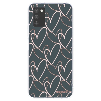 Picasee silikonowe przeźroczyste etui na Samsung Galaxy A02s A025G - Lots of love