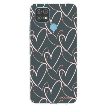 Picasee silikonowe przeźroczyste etui na Realme C21 - Lots of love